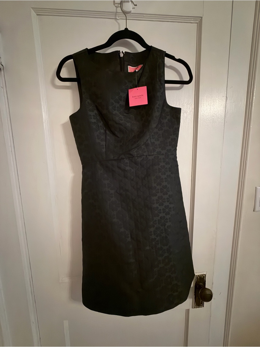 kate spade Black Floral Jacquard Midi Dress
